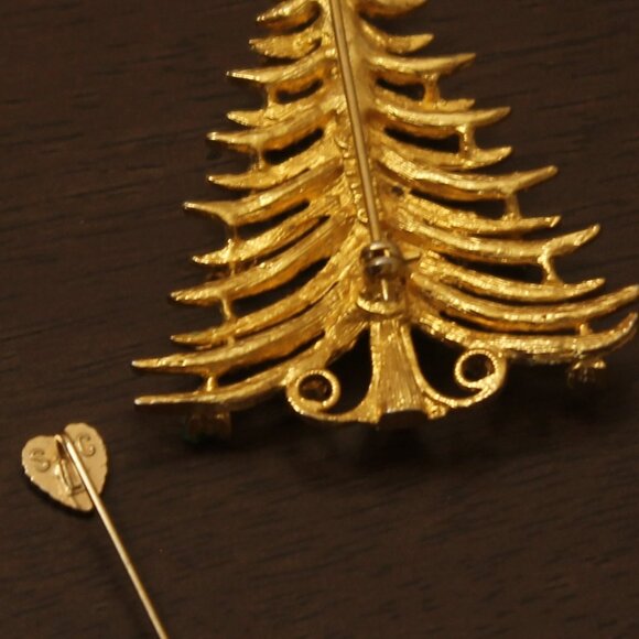 Christmas tree Pen or Brooch & a small Heart Pen Lot P1 - Picture 3 of 3